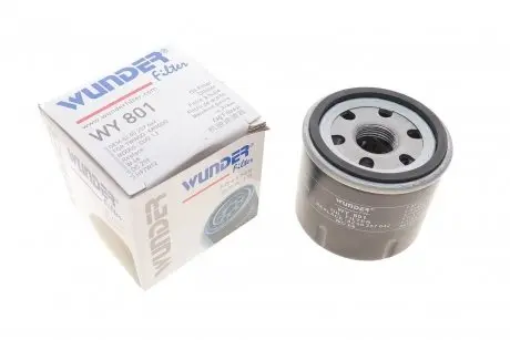 WY801 Фильтр масляный Renault Kangoo 1.2 97-09 (бензин) WUNDER FILTER подбор по vin на Brocar