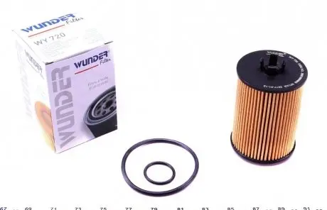 WY720 Фильтр масляный MB A-class (W169) 1.5-2.0 04-12 WUNDER FILTER підбір по vin на Brocar
