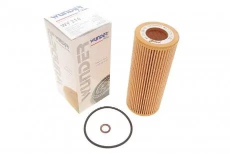 WY216 Фильтр масляный BMW 3 (E46)/ 5 (E60/E61) 2.0 D 03-- WUNDER FILTER подбор по vin на Brocar