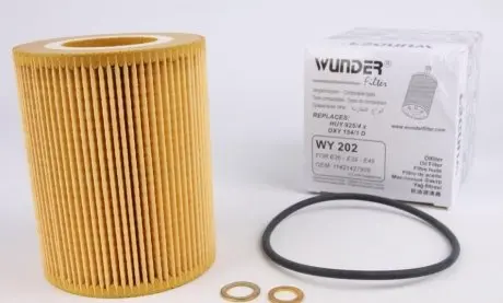 WY202 Фильтр масляный BMW 95- WUNDER FILTER подбор по vin на Brocar