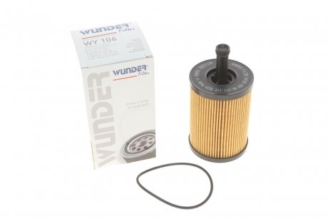 WY106 Фильтр масляный VW T5/Caddy III 03- WUNDER FILTER подбор по vin на Brocar