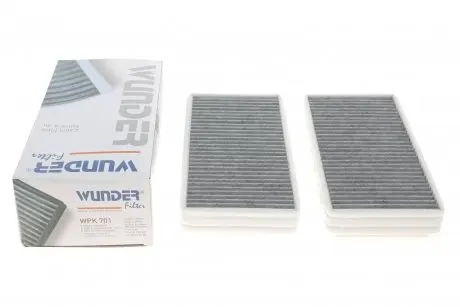WPK701 Фільтр салону MB E-class (W210) (к-кт 2шт.) (вугільний) WUNDER FILTER підбір по vin на Brocar