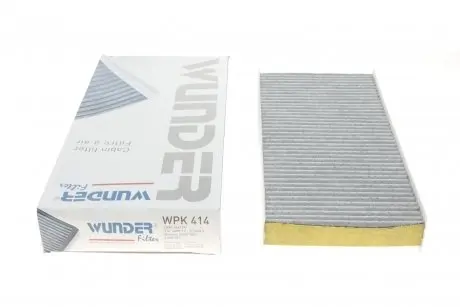 WPK414 Фільтр салону Fiat Scudo/Citroen Jumpy/Peugeot Expert 1.6-2.0 HDi 07- (вугільний) WUNDER FILTER підбір по vin на Brocar