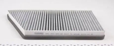 WPK402 Фільтр салону Peugeot 206 -07 (вугільний) WUNDER FILTER підбір по vin на Brocar