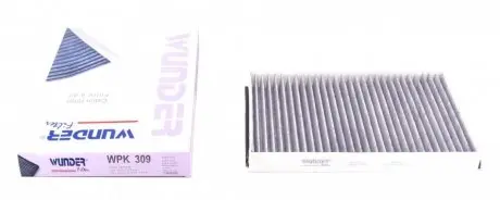 WPK309 Фильтр салона Opel Astra F/G/H 96- (угольный) WUNDER FILTER подбор по vin на Brocar