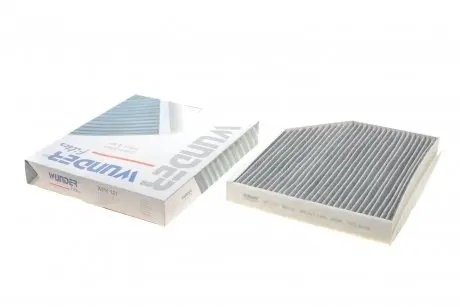 WPK121 Фільтр салону Audi A4/A6 1.8-4.2TFSI 07- (вугільний) WUNDER FILTER підбір по vin на Brocar