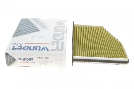 WPK109 Фильтр салона VW Caddy 1.9TDI 03- (угольный) WUNDER FILTER подбор по vin на Brocar