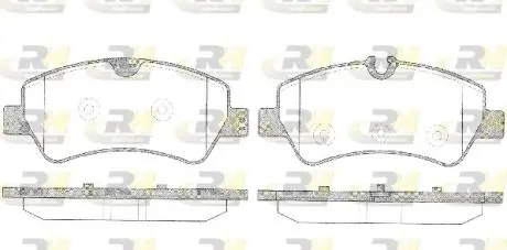 2152100 Колодки гальмівні (задні) Ford Transit/Custom 12- ROADHOUSE підбір по vin на Brocar