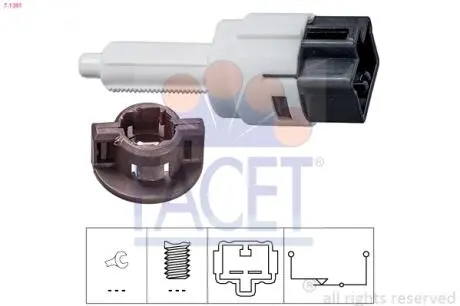 71281 Вмикач сигналу стоп FACET підбір по vin на Brocar
