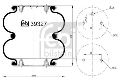 39327 Подушка амортизуюча FEBI BILSTEIN подбор по vin на Brocar