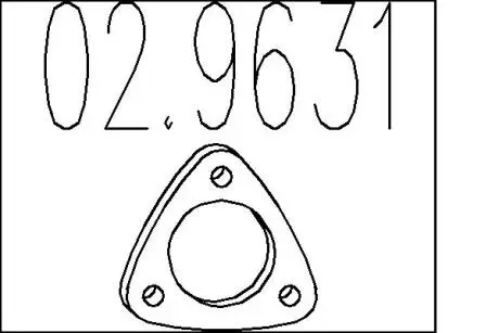 029631 Прокладка глушителя уплотнительная Daewoo Lanos 04- MTS подбор по vin на Brocar