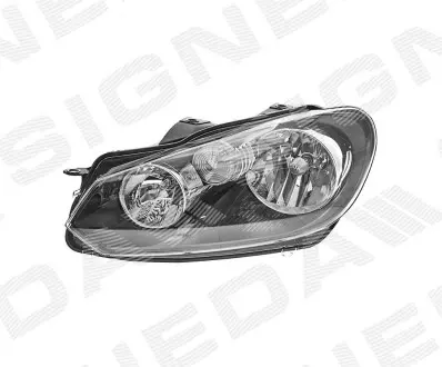 ZVW111020L ПЕРЕДНЯ ФАРА VW GOLF VI, 09 - 12 SIGNEDA підбір по vin на Brocar