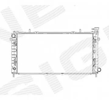RA60987Q Радиатор DODGE CARAVAN, 05 - 07 SIGNEDA подбор по vin на Brocar