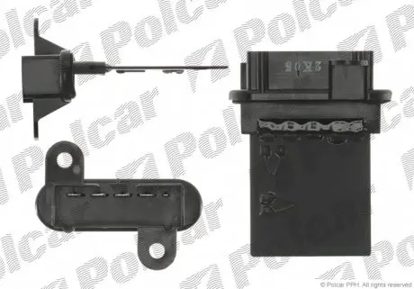 2437KST1 Регулятор вентилятора кабіни POLCAR підбір по vin на Brocar