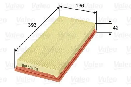 585120 Фільтр повітряний VALEO підбір по vin на Brocar