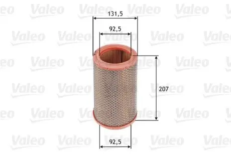 585629 Воздушный фильтр VALEO подбор по vin на Brocar