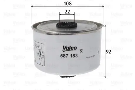 587183 Filtr diesel Discovery IV (L319) 2009/09&gt; VALEO підбір по vin на Brocar