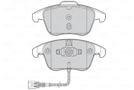 302261 Гальмівні колодки дискові AUDI Q3 "1,4-2,0 "F "11-18 VALEO підбір по vin на Brocar