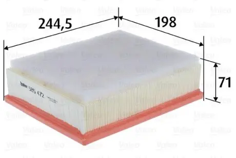 585472 Повітряний фільтр VALEO підбір по vin на Brocar