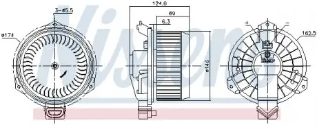 87365 Вентилятор салону NISSENS підбір по vin на Brocar