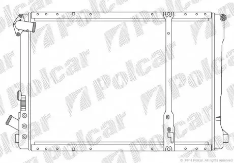 603208A6 Радіатор двигуна ESPACE III POLCAR підбір по vin на Brocar