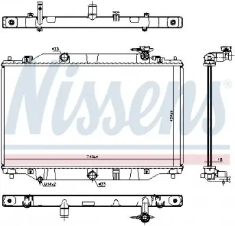 606698 Радиатор (выр-во Nissens) NISSENS підбір по vin на Brocar