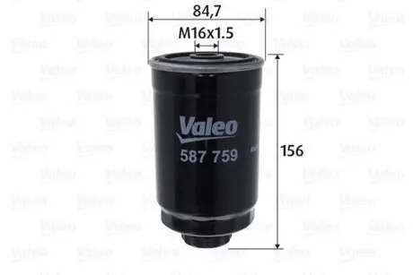 587759 Фільтр паливний VALEO підбір по vin на Brocar