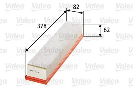 585180 Фільтр повітряний VALEO підбір по vin на Brocar