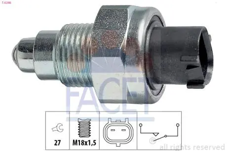 76246 Датчик включения заднего хода Honda Accord/Civic 03-> / Toyota Avensis 2.2 D 08-> FACET подбор по vin на Brocar