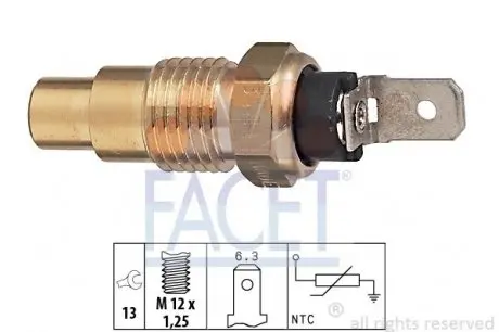 73121 Датчик температуры Almera/Micra/Primera 1.0-3.0 90- FACET подбор по vin на Brocar