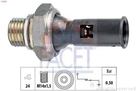 70056 Датчик тиску FACET підбір по vin на Brocar