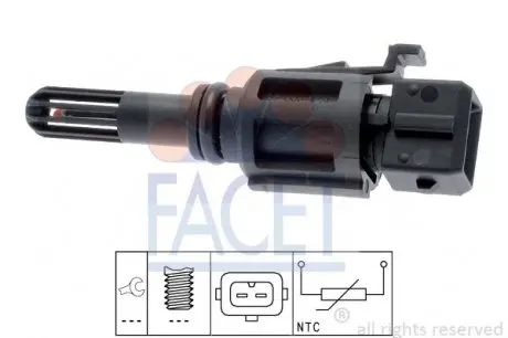 104027 Датчик температуры воздуха Bmw 3 320 ci (06-07) (10.4027) FACET FACET подбор по vin на Brocar