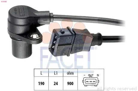 90180 Датчик частоти обертання FACET підбір по vin на Brocar