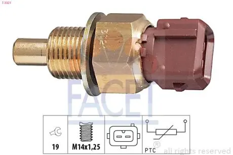 73321 Датчик температури BERLINGO/ PARTNER 1.1-3.0 93- FACET підбір по vin на Brocar
