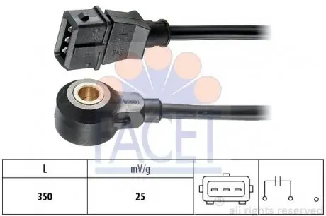 93050 Датчик детонации Chevrolet Spark 0.8 (00-04) (9.3050) FACET FACET подбор по vin на Brocar
