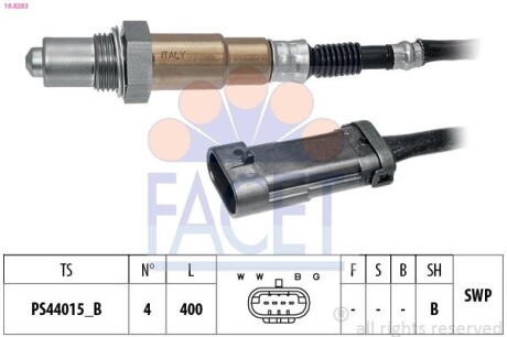 108283 Датчик FACET підбір по vin на Brocar