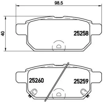 P79029 Колодки тормозные дисковые, к-кт. BREMBO подбор по vin на Brocar