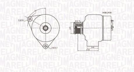 063731209010 ALTERNATOR 12V MERCEDES BENZ SPRINTER 208 2.3 DIESEL,MERCEDES BENZ SPRINTER 208-&gt; SZT SZT MAGNETI MARELLI MAGNETI MARELLI підбір по vin на Brocar