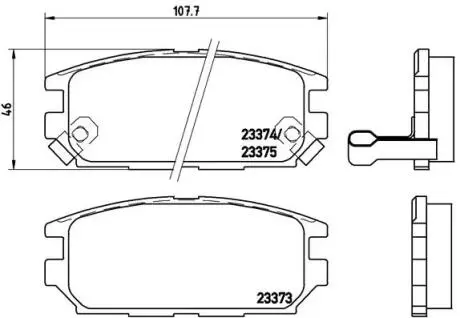 P54025 Гальмівні колодки дискові BREMBO підбір по vin на Brocar