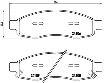 P58001 Тормозные колодки дисковые BREMBO подбор по vin на Brocar