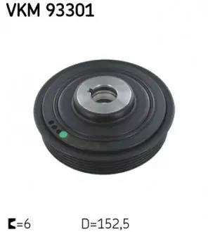 VKM93301 Шкив ремен.к/вала Berlingo,C5/C8,XsaraFIAT DucatoPEUGEOT Boxer,Expert,Partner SKF подбор по vin на Brocar