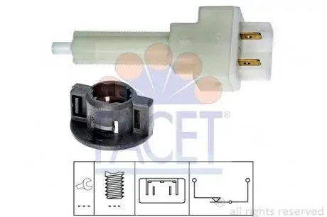 71129 Датчик стоп-сигналу Seat Cordoba/Ibiza 93-/VW Polo 95-02 FACET подбор по vin на Brocar