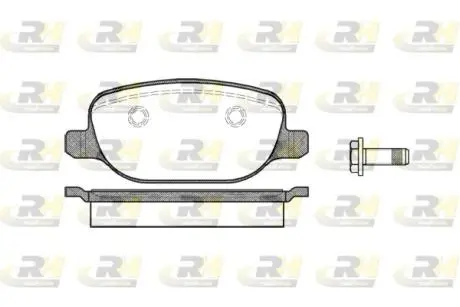 287800 Гальмівні колодки, дискове гальмо (набір) ROADHOUSE підбір по vin на Brocar