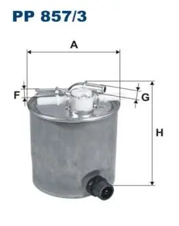 PP8573 Фільтр палива FILTRON підбір по vin на Brocar