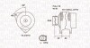 ALTERNATOR 12V AUDI A4/A6/A8/SKODA SUPERB/VW PASSAT 2.4/2.5 TDI/2.7/2.8 98 -> SZT MAGNETI MARELLI 063731588010