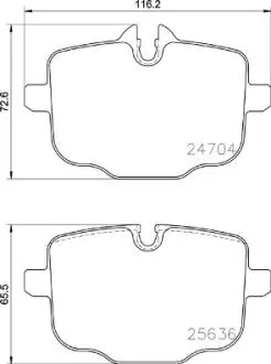 P06101 Тормозные колодки Brembo BREMBO підбір по vin на Brocar