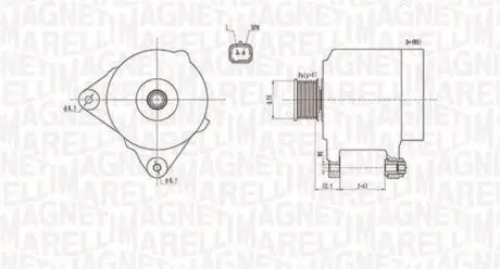 063731768010 Генератор MAGNETI MARELLI подбор по vin на Brocar