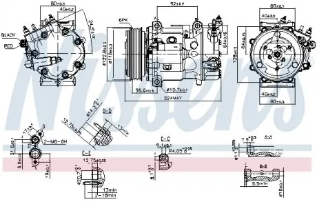 890744 Компресор кондиціонера NISSENS підбір по vin на Brocar