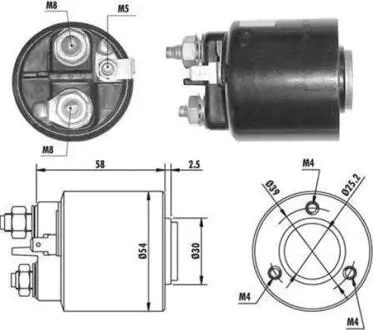 940113050061 Соленоїд стартера MAGNETI MARELLI підбір по vin на Brocar