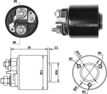 940113050060 Втягуюче стартера MAGNETI MARELLI підбір по vin на Brocar